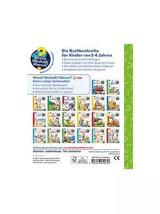 RAVENSBURGER | Buch - Wieso Weshalb Warum Junior - Bohrer, Lampe, Spülmaschine, Andrea Erne | 